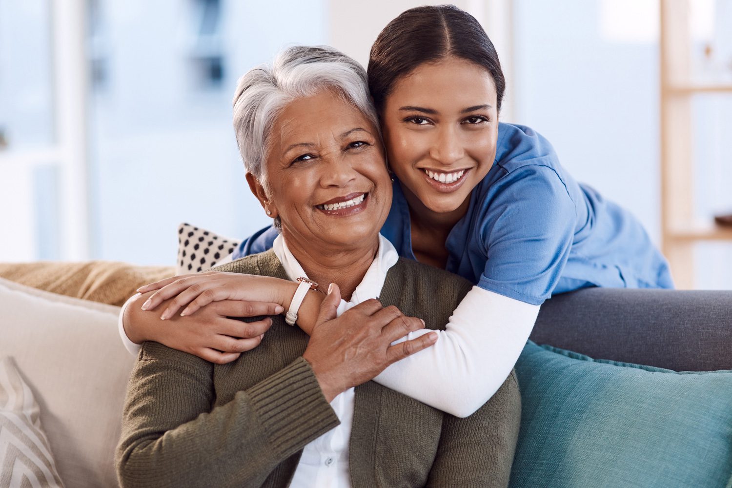 Nurse Hugging Patient